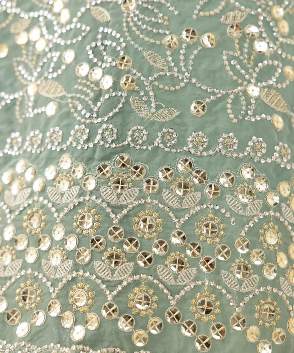 3 Piece -  Embroidered Organza Suit