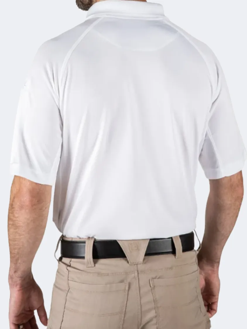 5-11 Brand Performance Men Tactical Polo Short Sleeve White