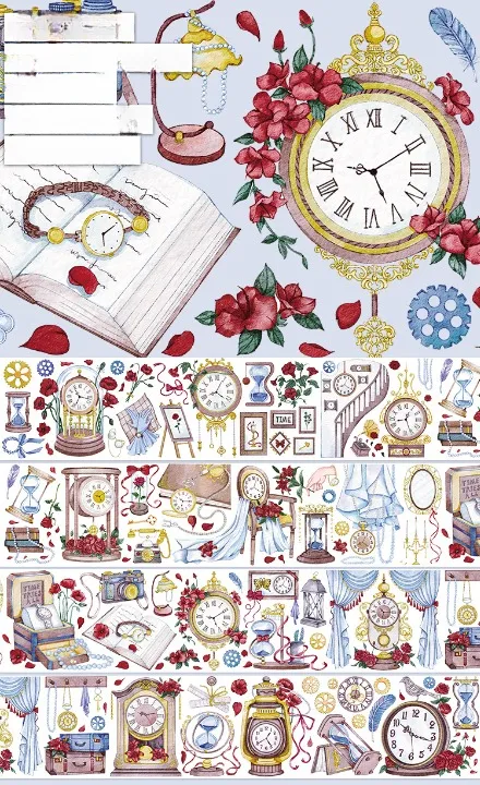 Aesthetic Flower Design Washi Tape