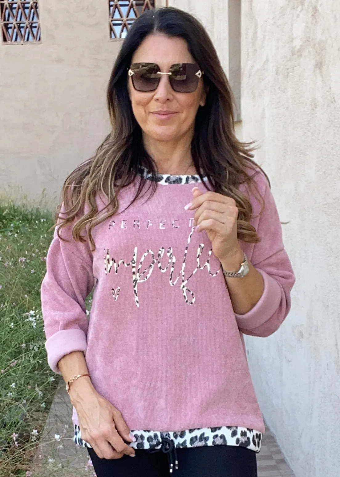 Aine Pink Perfectly Imperfect Top