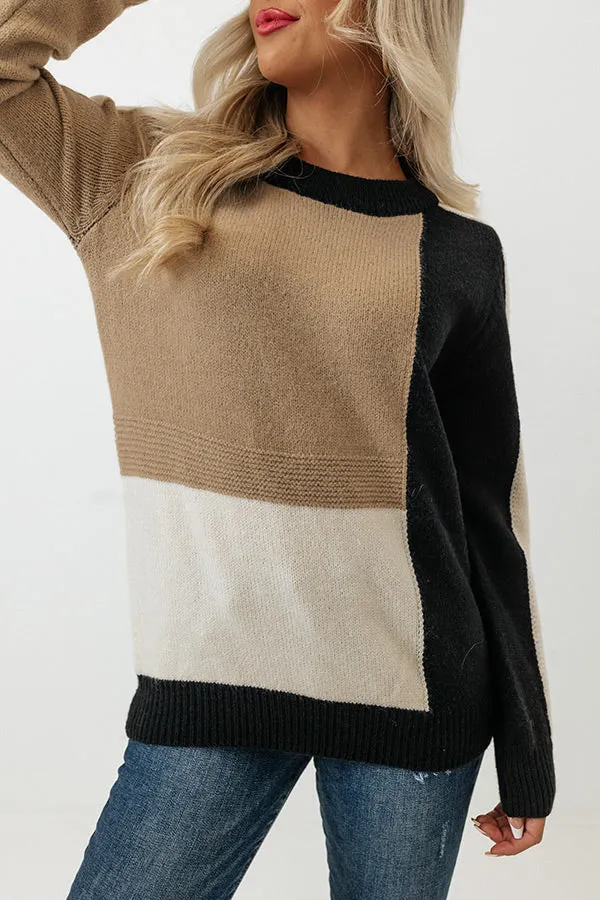 Along The Drive Colorblock Sweater
