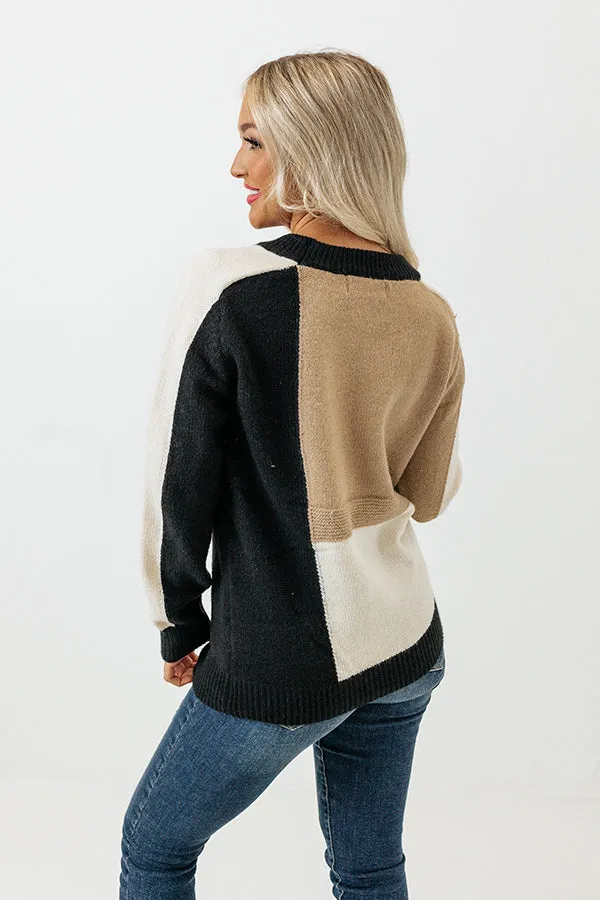 Along The Drive Colorblock Sweater