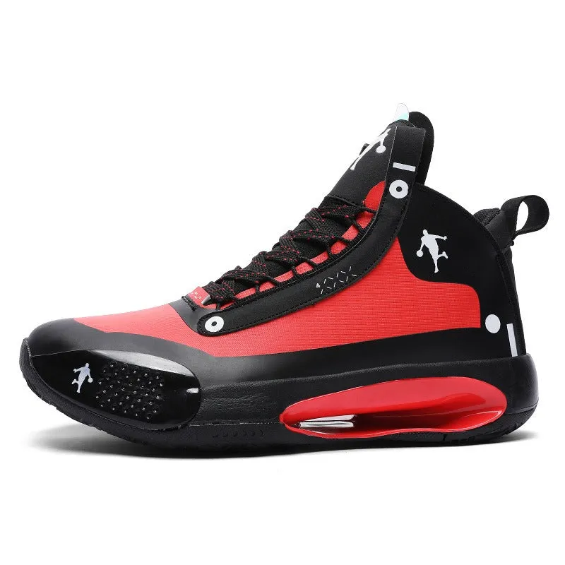 Basketball Shoes Lace-Up High Top Men's Retro Basketball Breathable Sneakers | AJ34