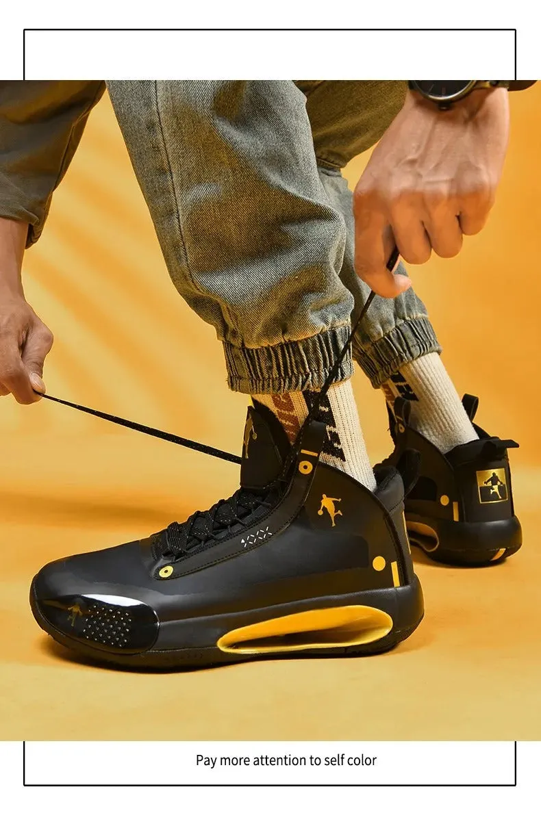 Basketball Shoes Lace-Up High Top Men's Retro Basketball Breathable Sneakers | AJ34