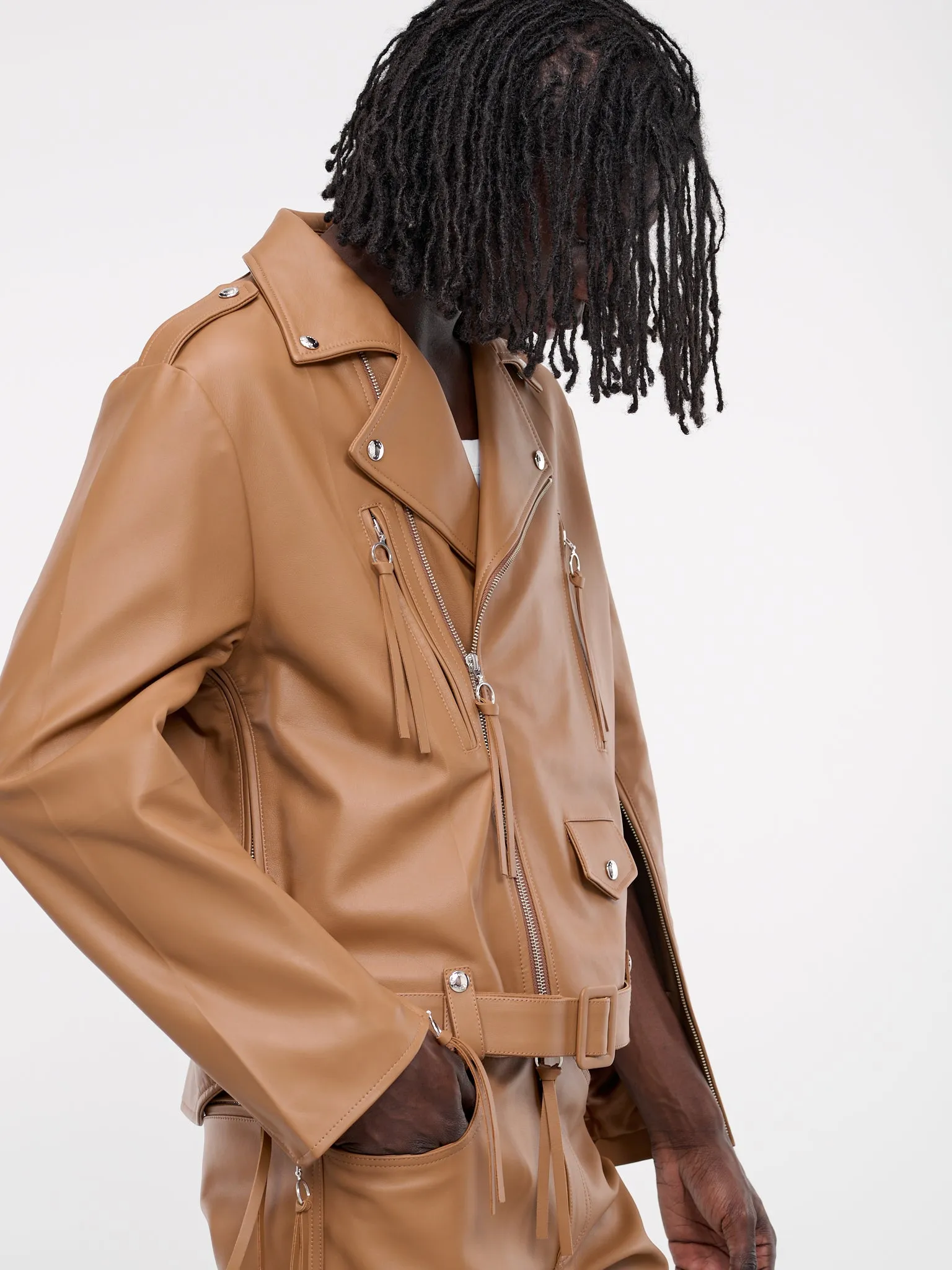 Biker Jacket (J009-L005-COGNAC)