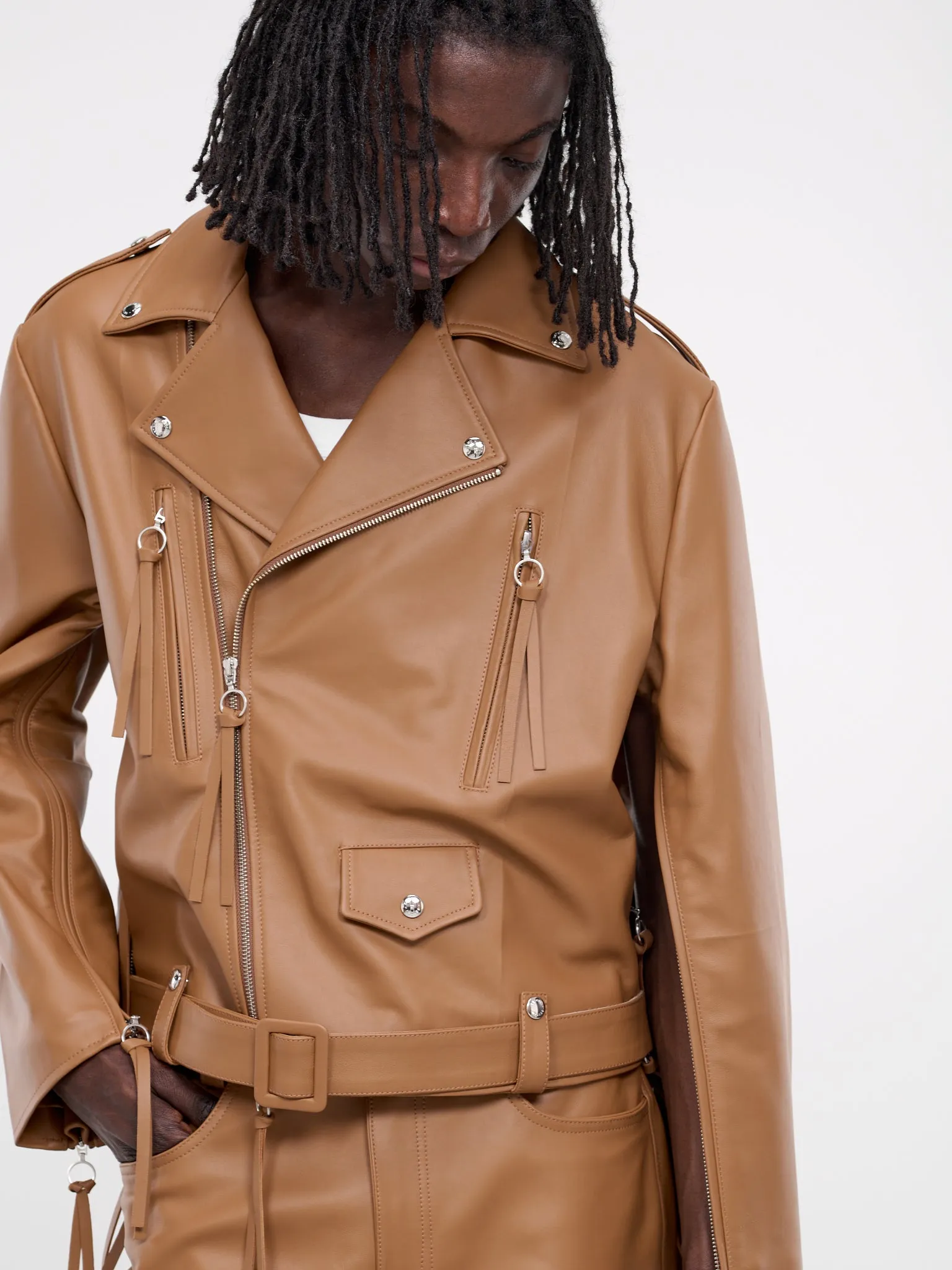 Biker Jacket (J009-L005-COGNAC)