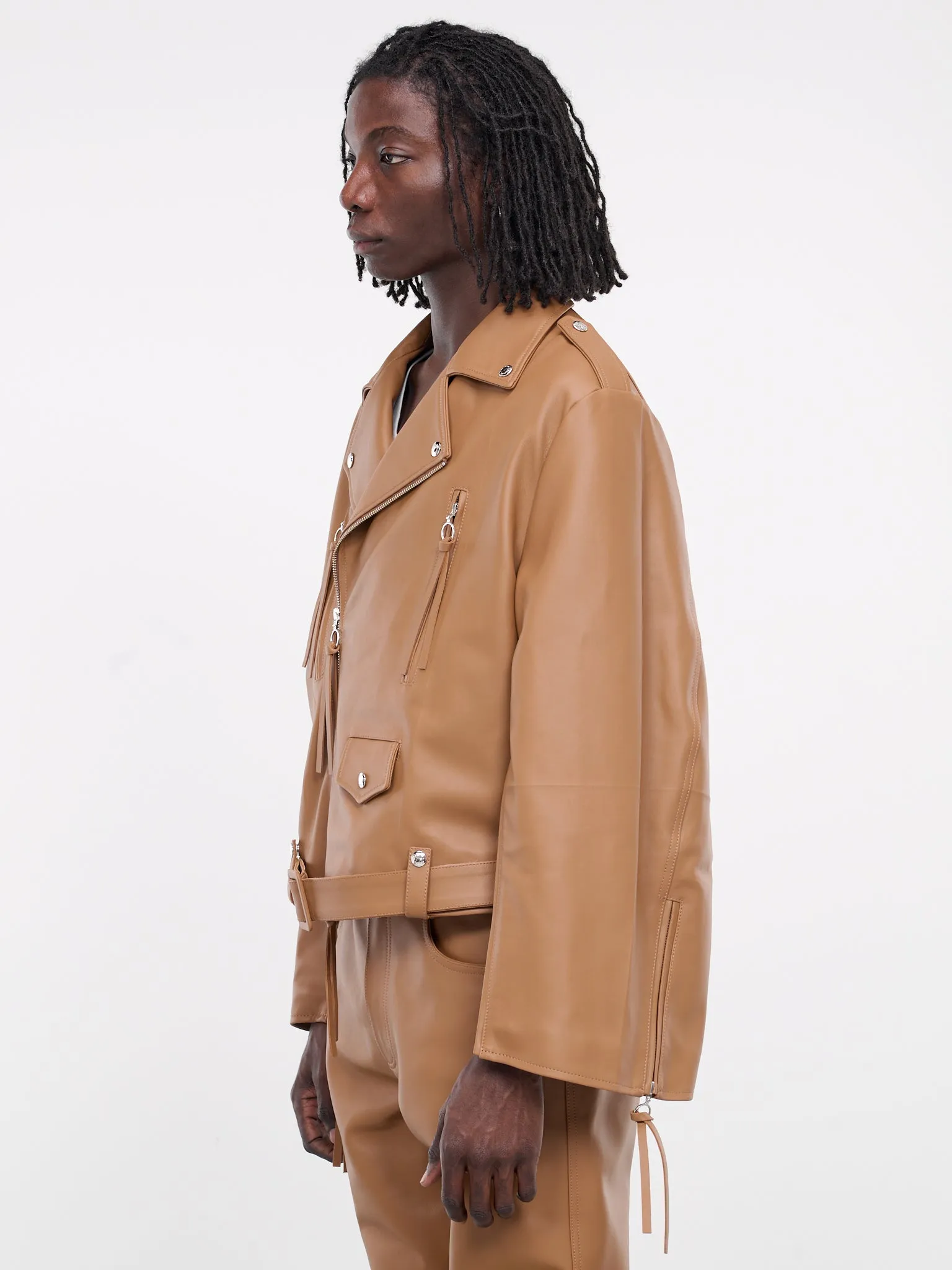 Biker Jacket (J009-L005-COGNAC)