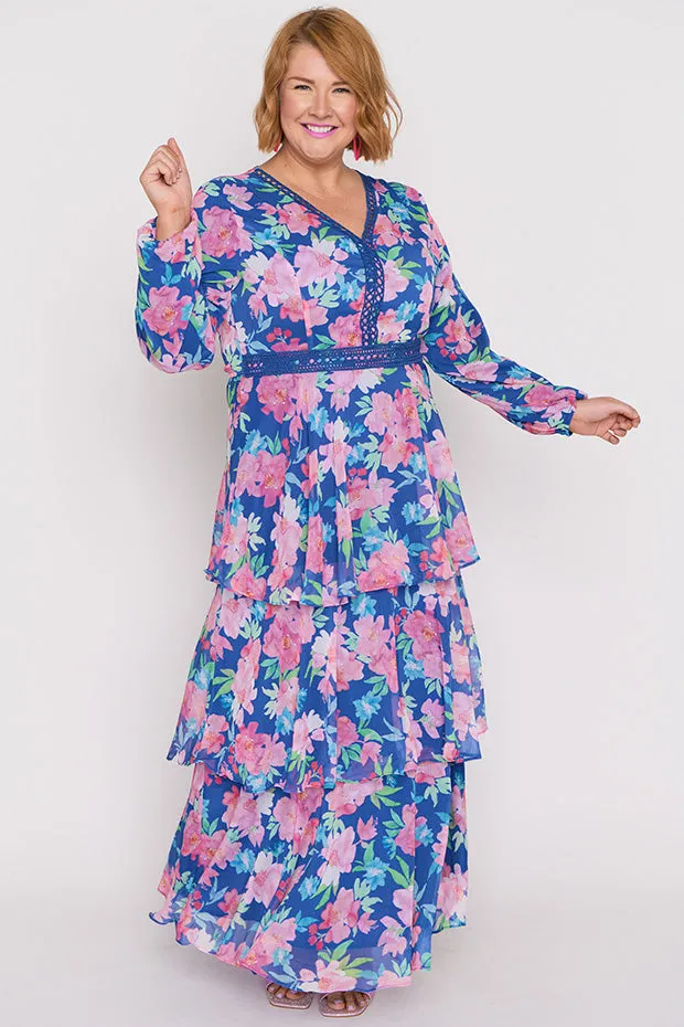 Cacy Tropical Watercolour Dress