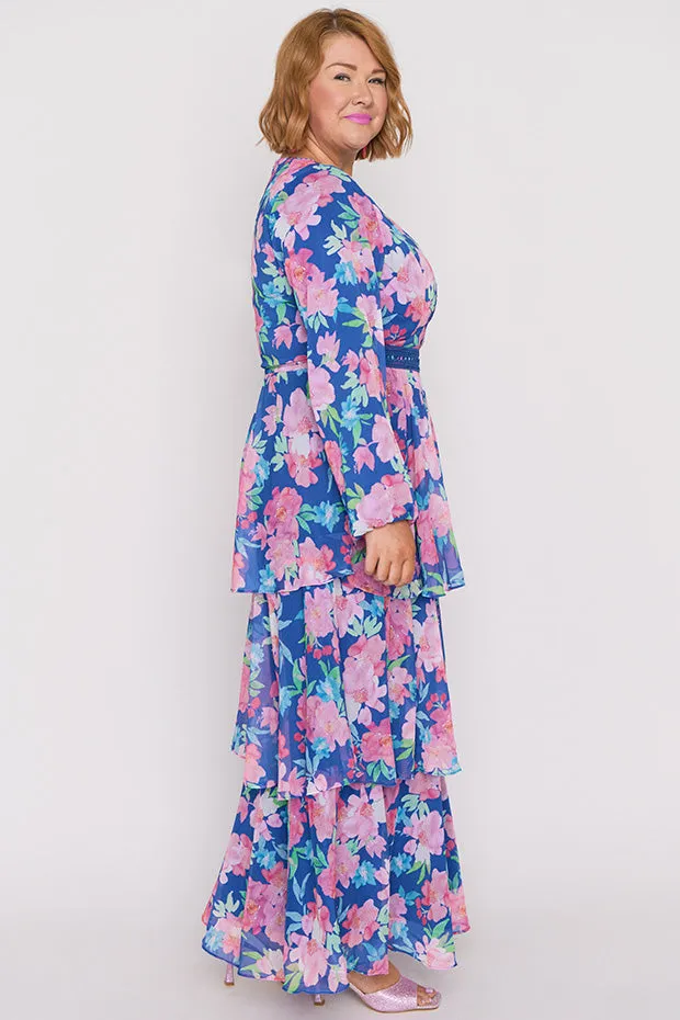 Cacy Tropical Watercolour Dress