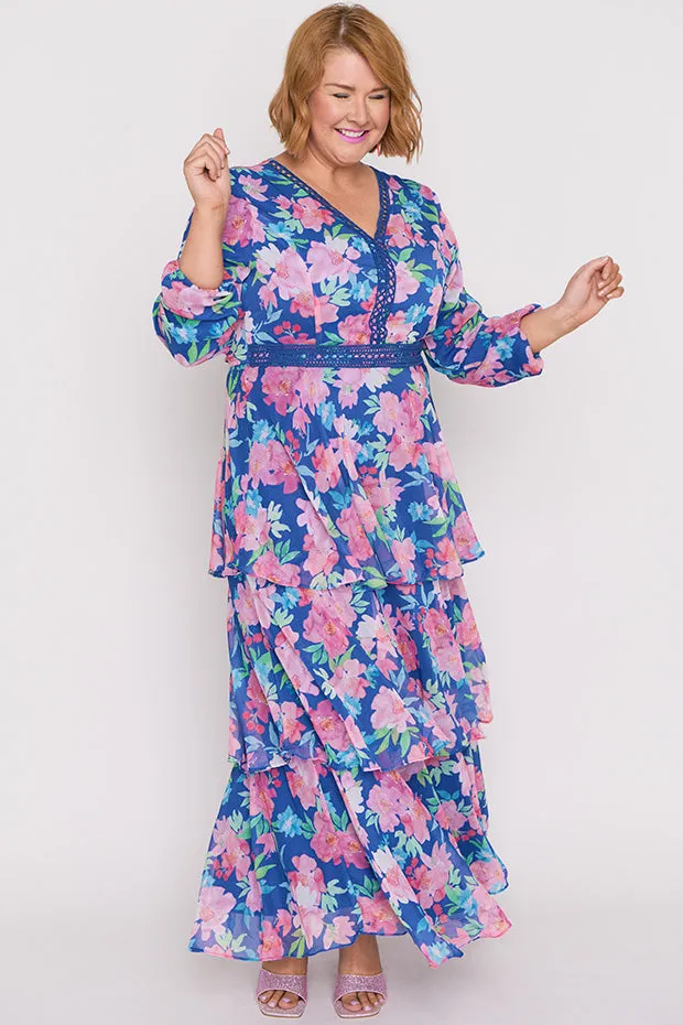 Cacy Tropical Watercolour Dress