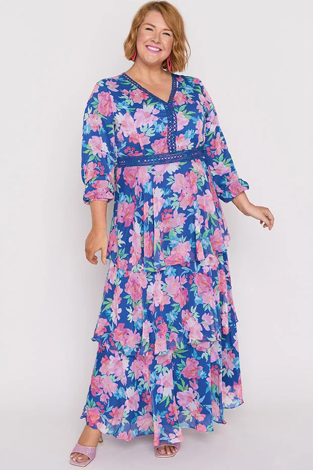 Cacy Tropical Watercolour Dress
