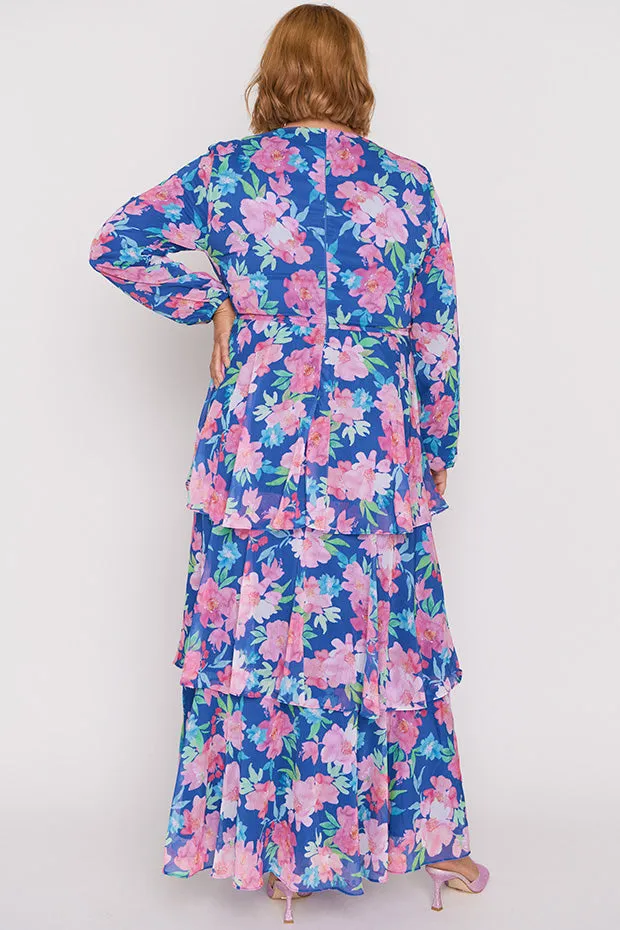 Cacy Tropical Watercolour Dress