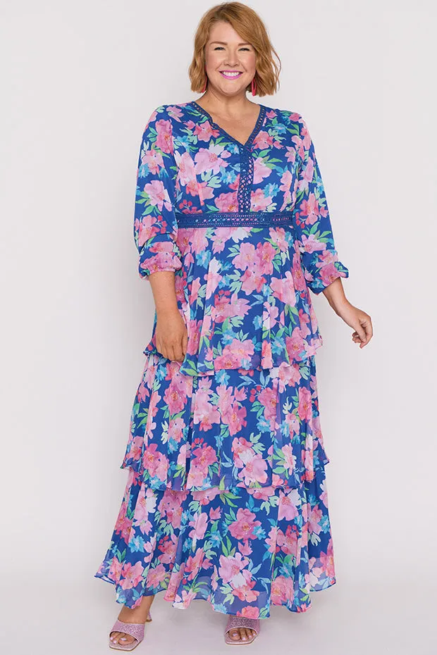 Cacy Tropical Watercolour Dress