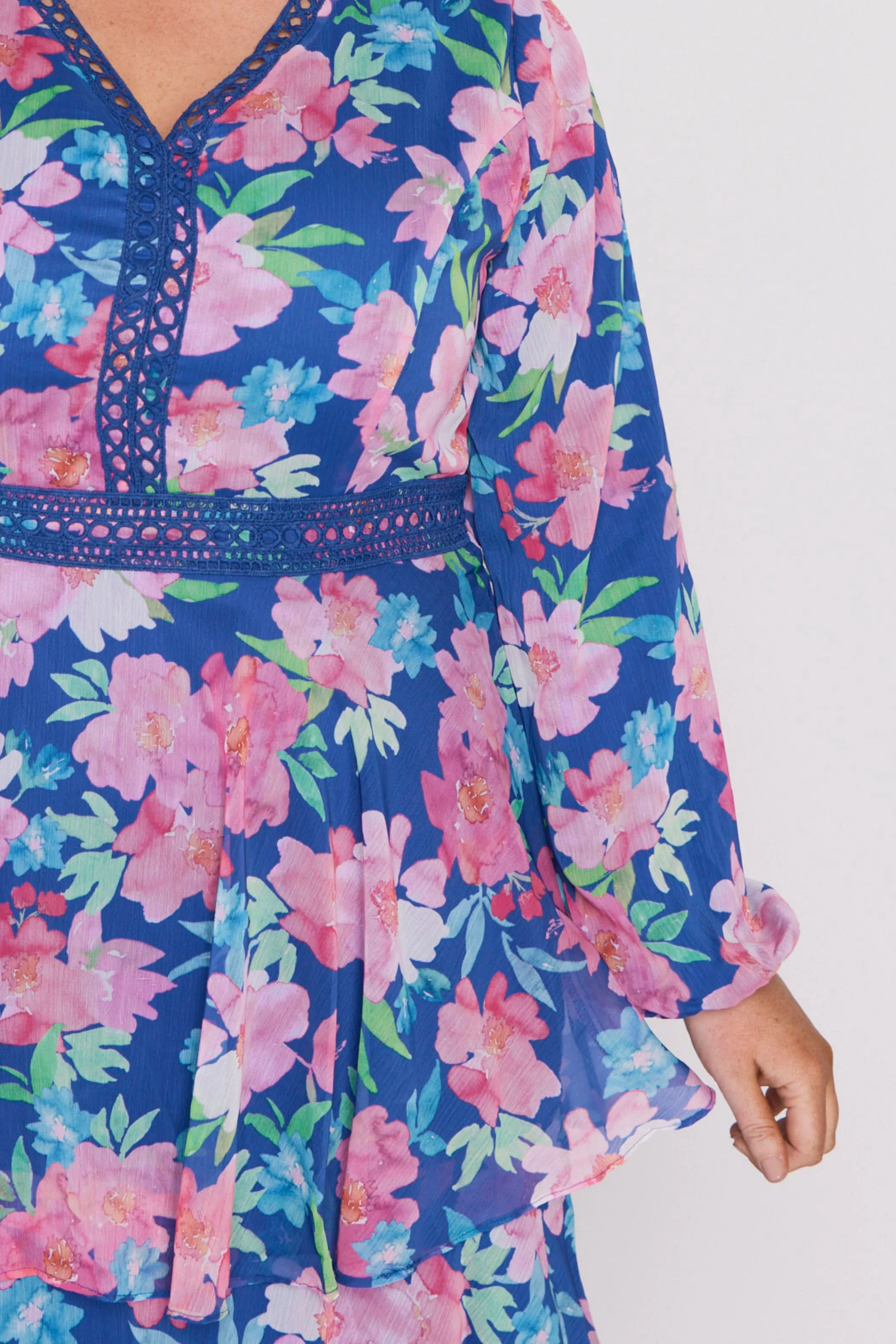 Cacy Tropical Watercolour Dress