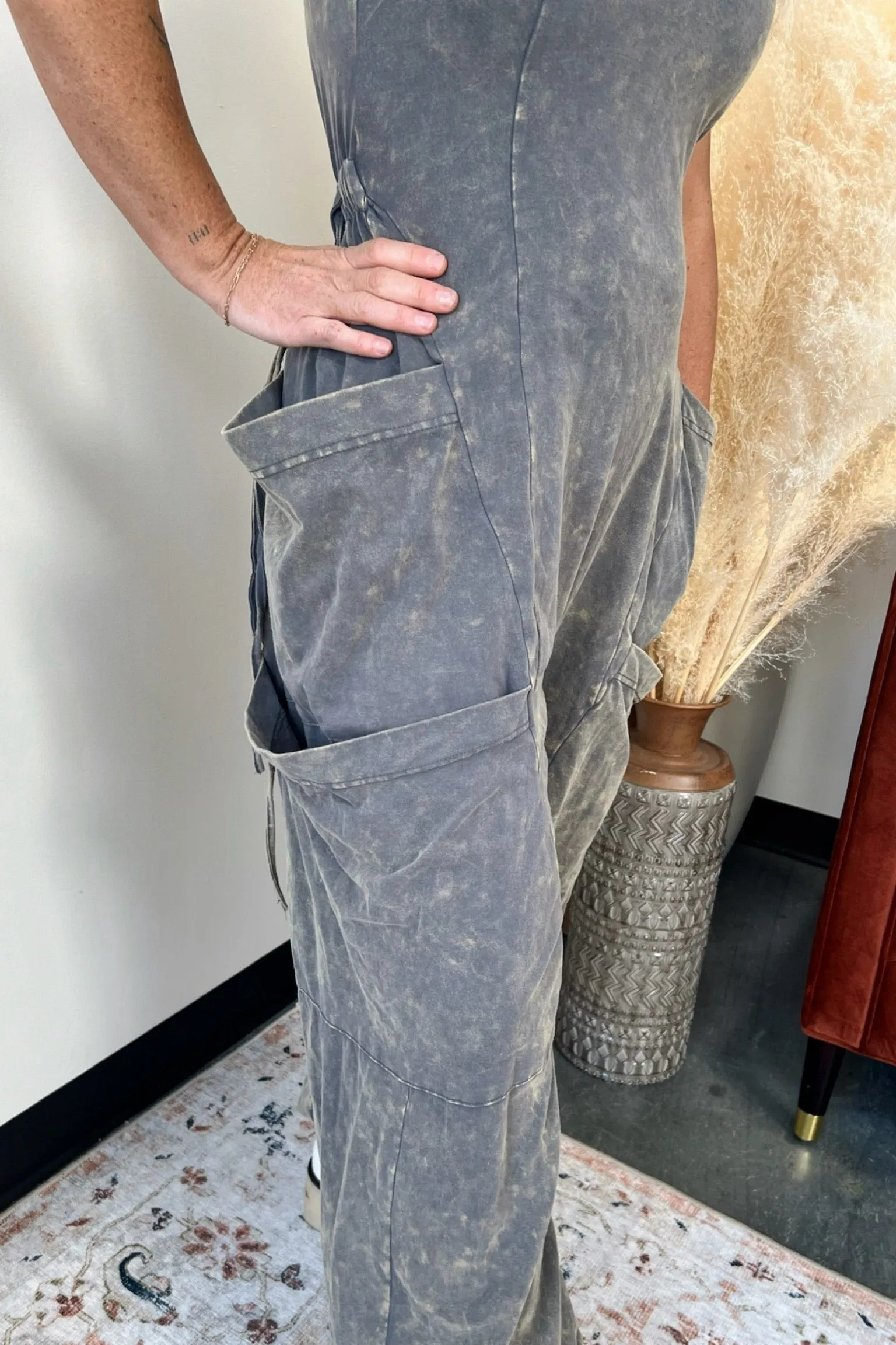 Daxtyn Mineral Washed Jumpsuit
