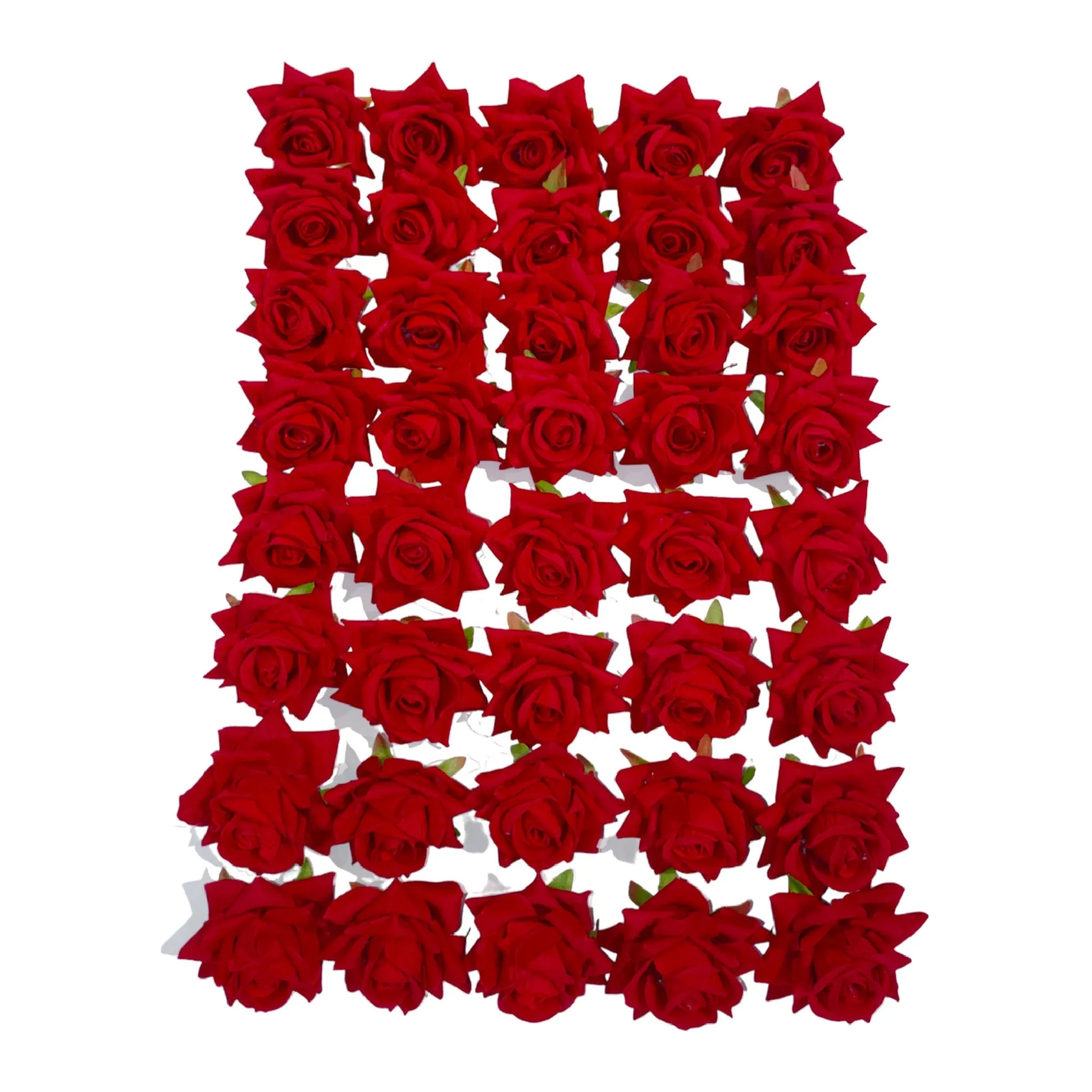 Decorative Artificial Velvet Rose Fabric Flower Head for Decor Craft or Textile - Design 137