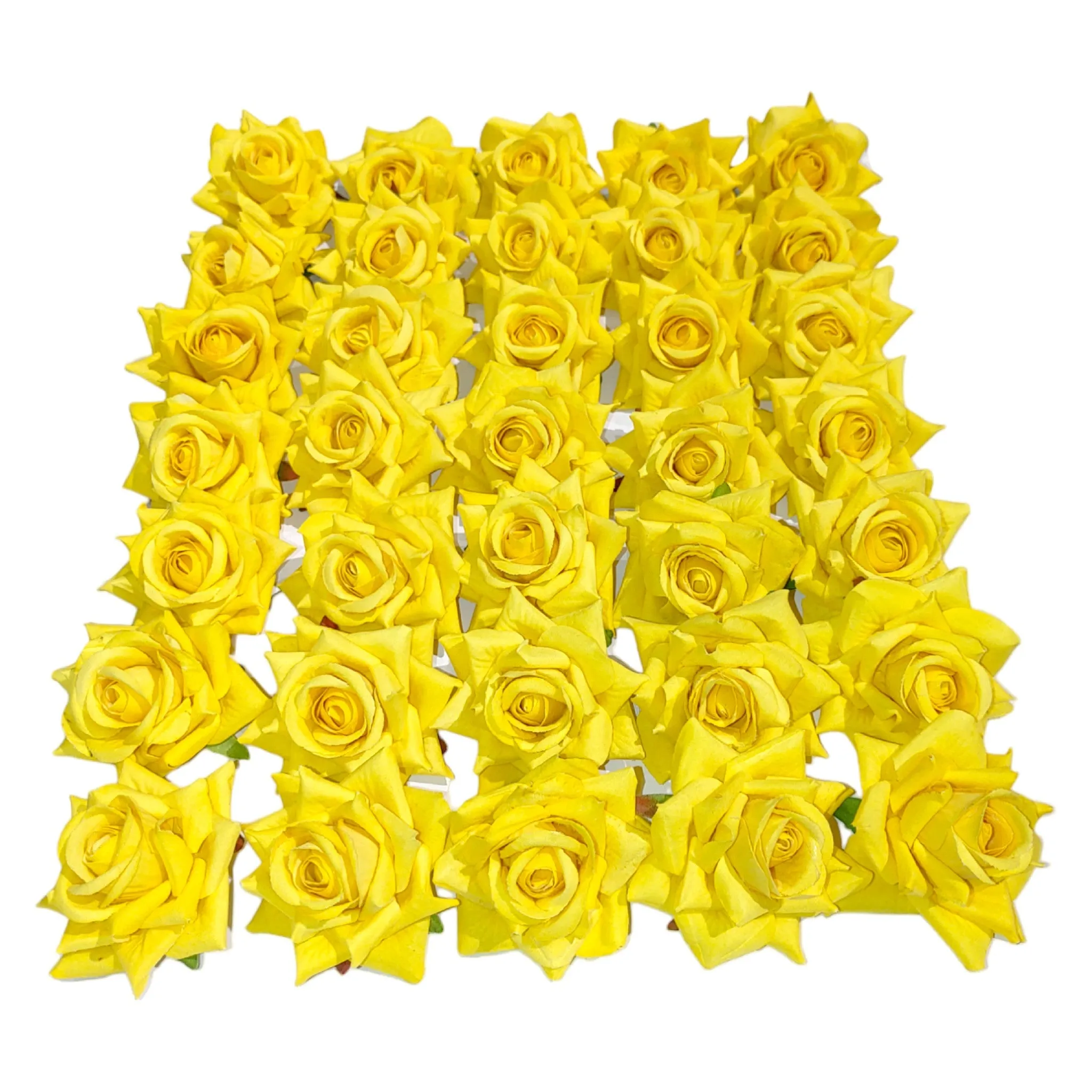 Decorative Artificial Velvet Rose Fabric Flower Head for Decor Craft or Textile - Design 137