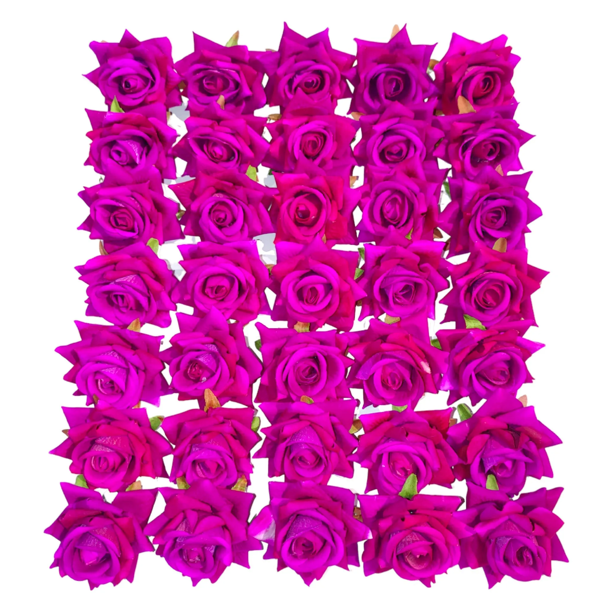 Decorative Artificial Velvet Rose Fabric Flower Head for Decor Craft or Textile - Design 137