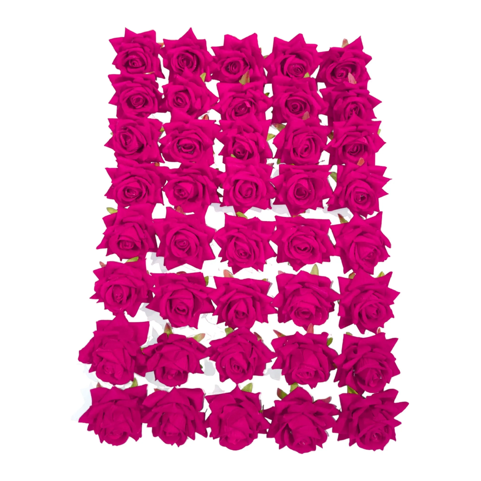 Decorative Artificial Velvet Rose Fabric Flower Head for Decor Craft or Textile - Design 137