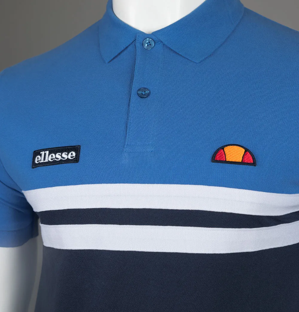 Ellesse Muccio Polo Shirt Blue/Navy/White