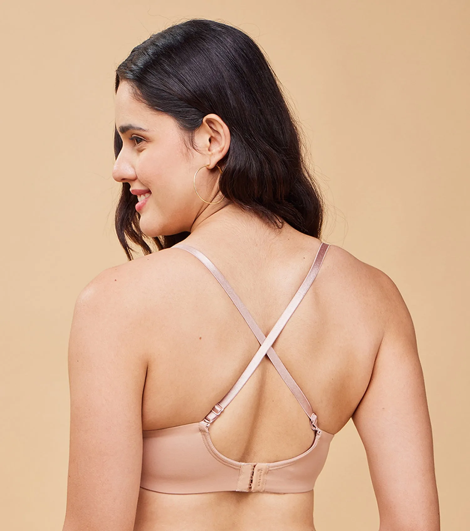 Enamor Body Transform F114 Air Brush Multiway Plunge Push-Up Bra for Women- Medium Coverage, Padded and Wired