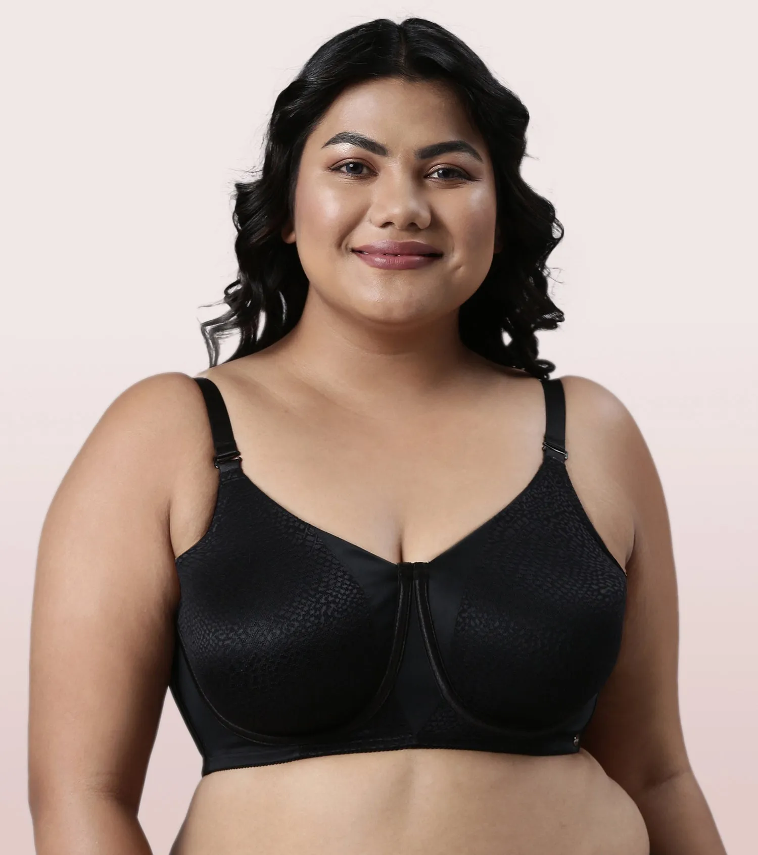 Enamor Body Transform F124 Smoothening Minimizer Bra for Women - Non Padded, Wired and Full Coverage