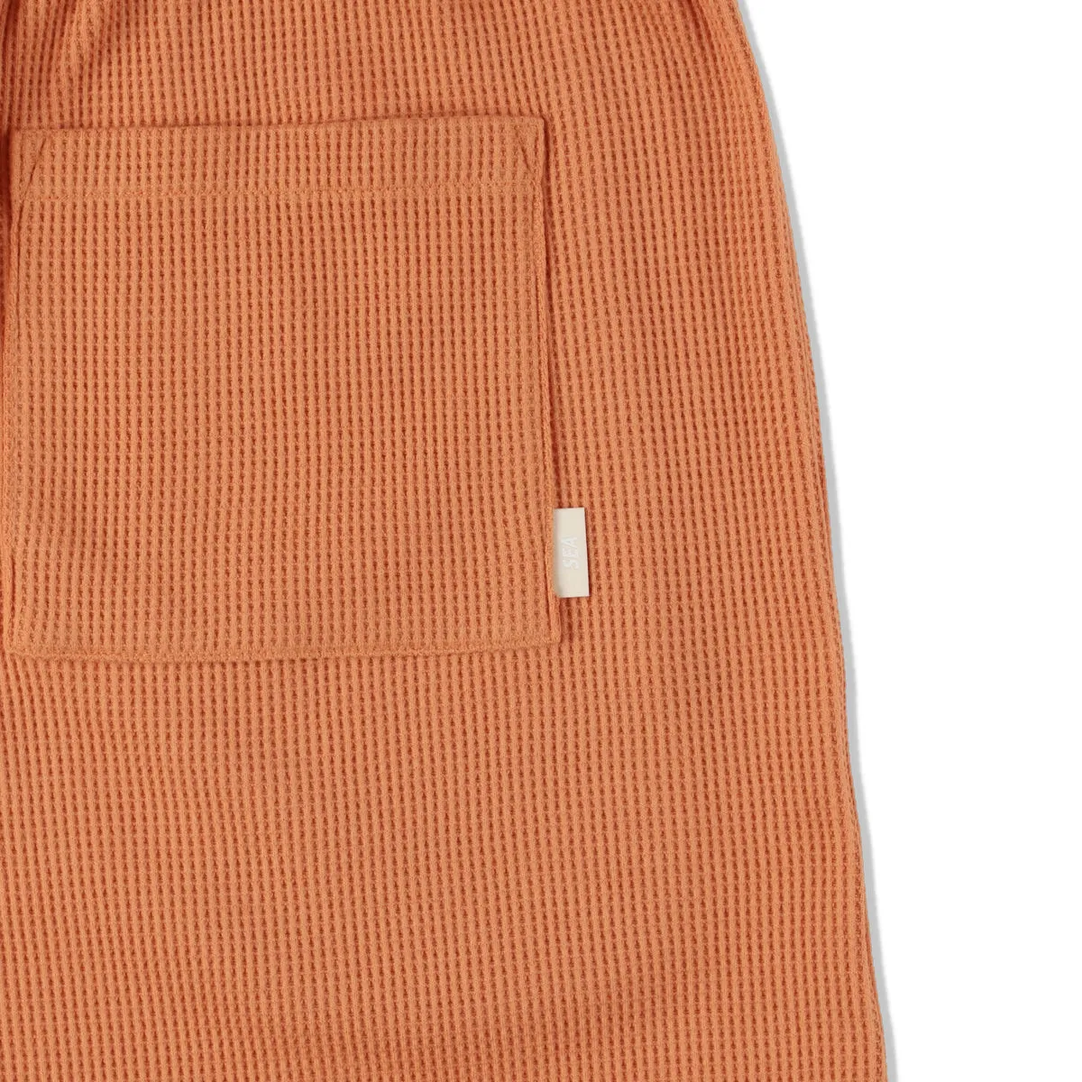 ES_WAFFLE SHORT PANT / APRICOT