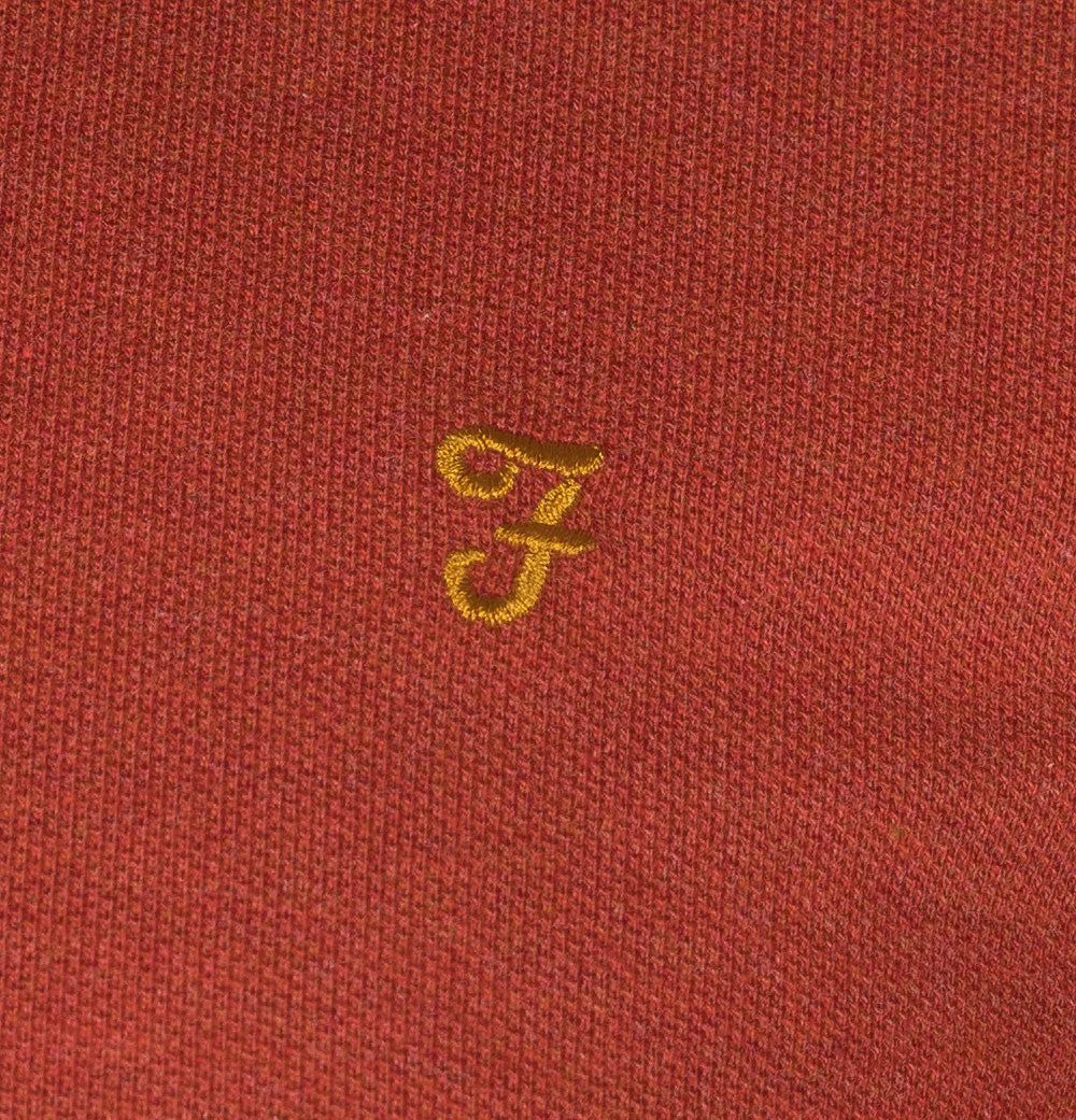 Farah Blanes Polo Shirt Torch Orange