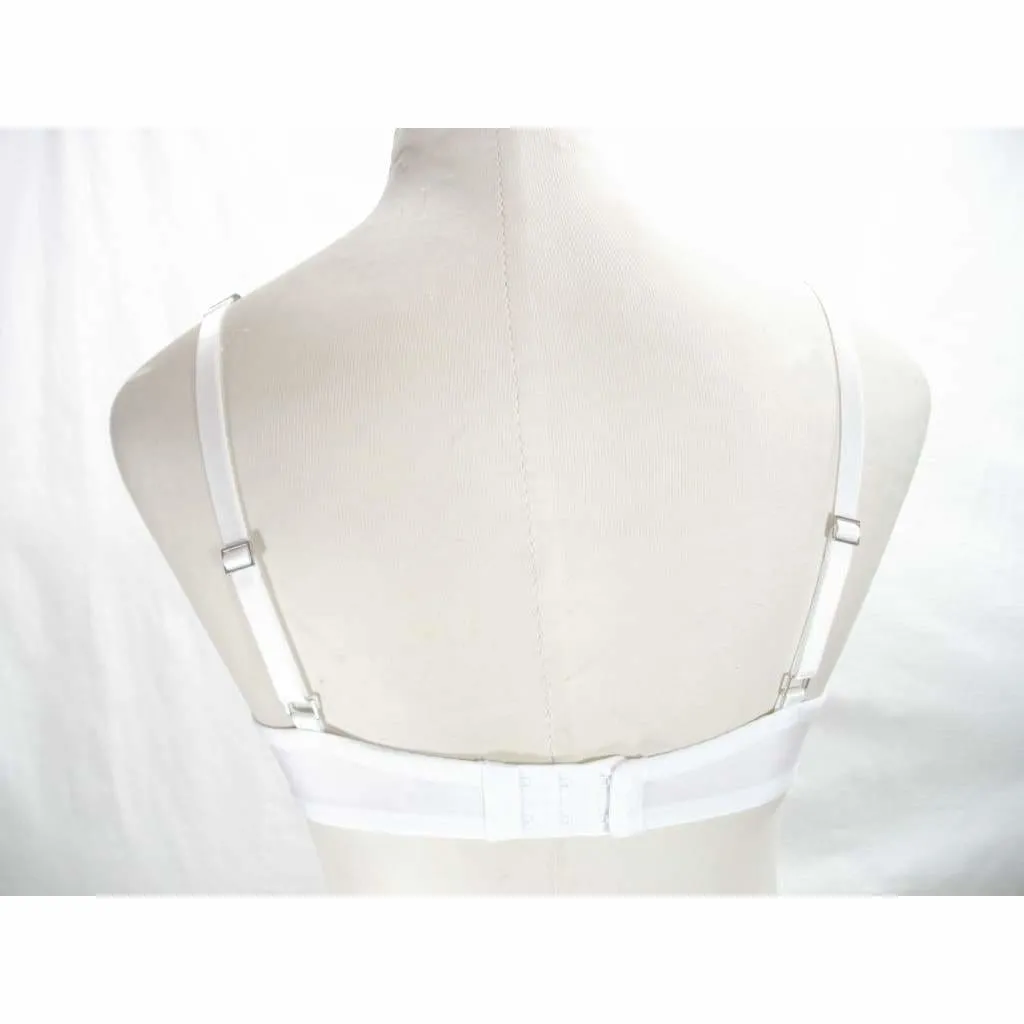 Felina 190013 Sabrina Semi Sheer Lace Demi Underwire Bra 38DDD White