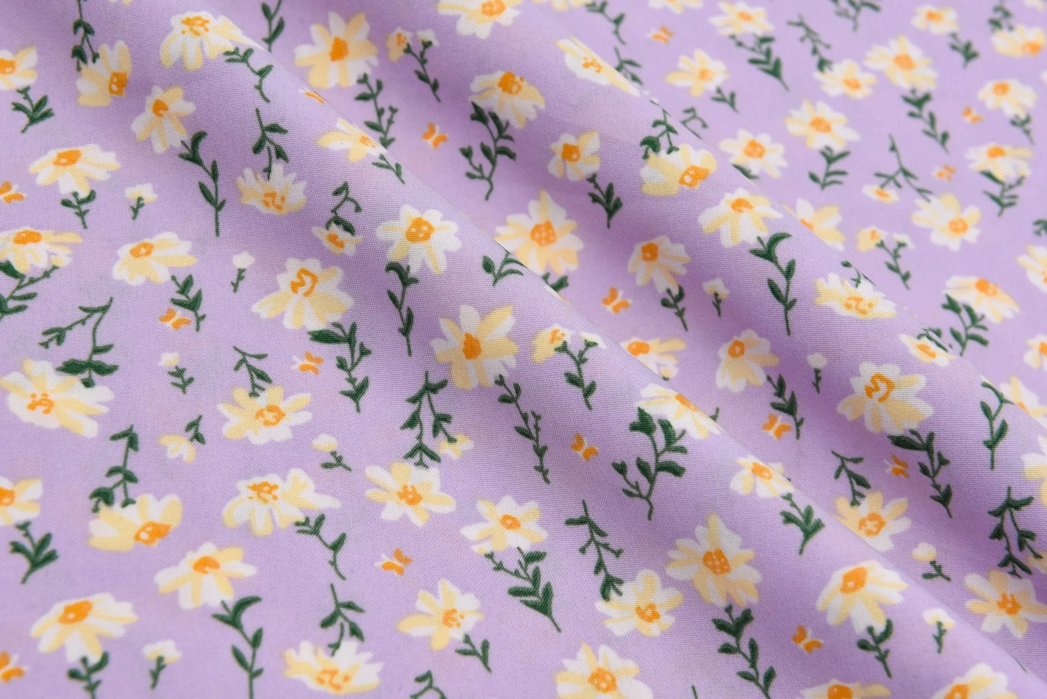 Four way Stretch Chiffon Small Floral Printed