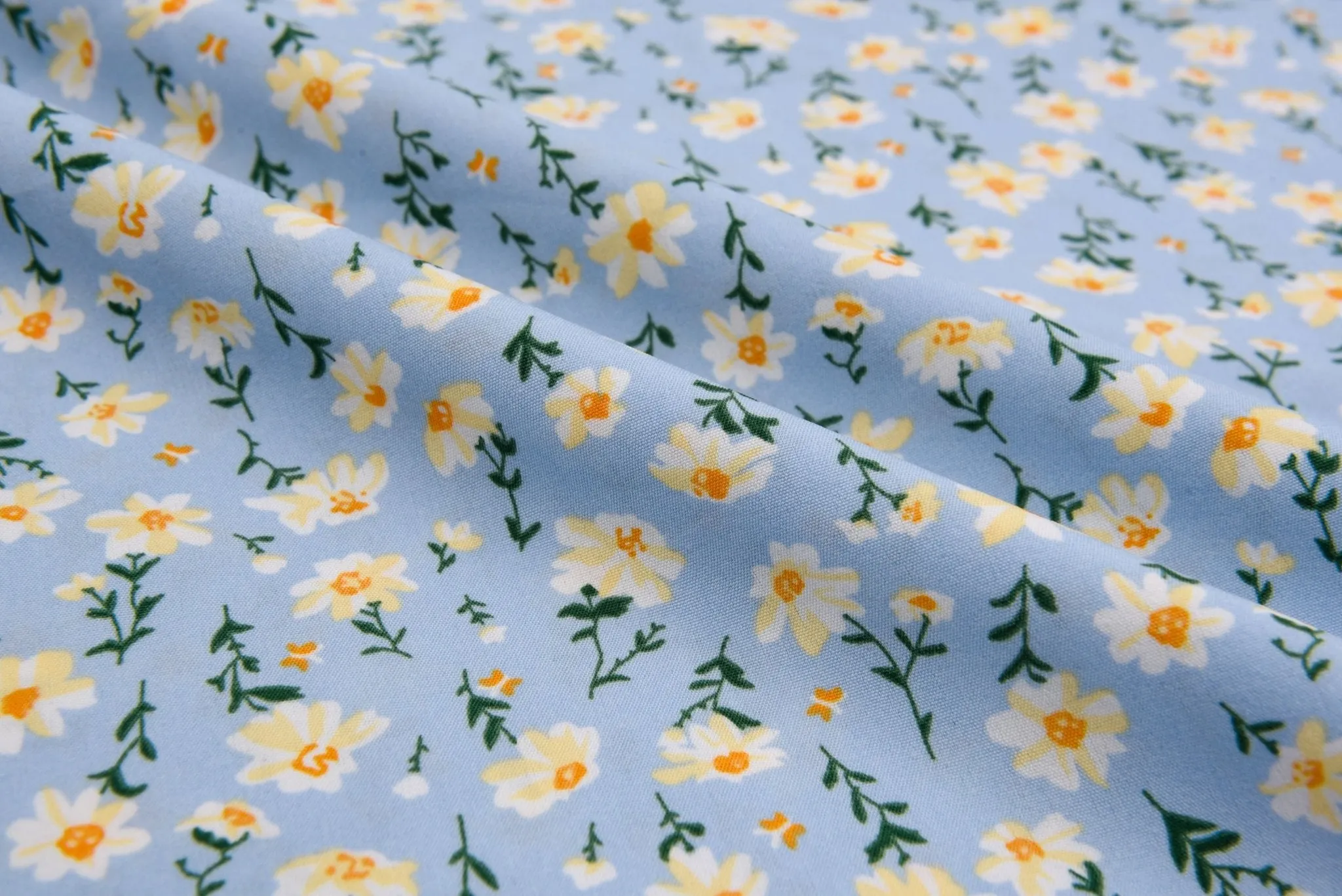 Four way Stretch Chiffon Small Floral Printed