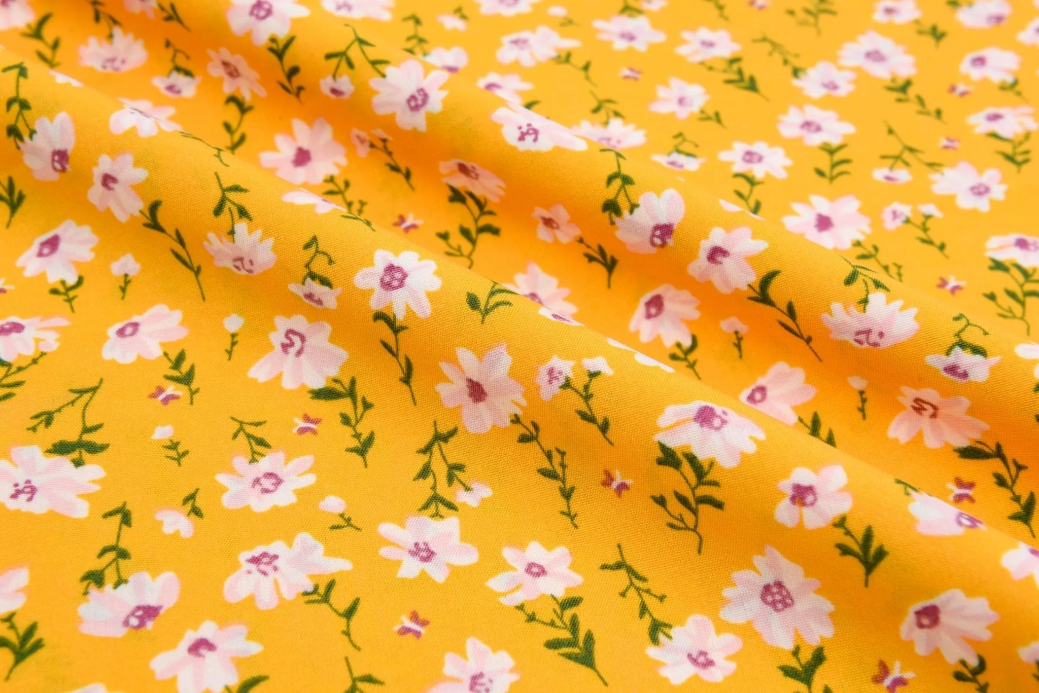 Four way Stretch Chiffon Small Floral Printed