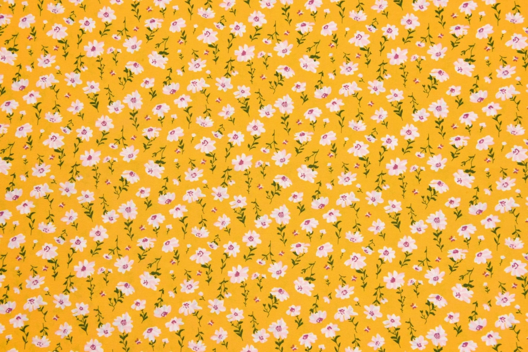 Four way Stretch Chiffon Small Floral Printed