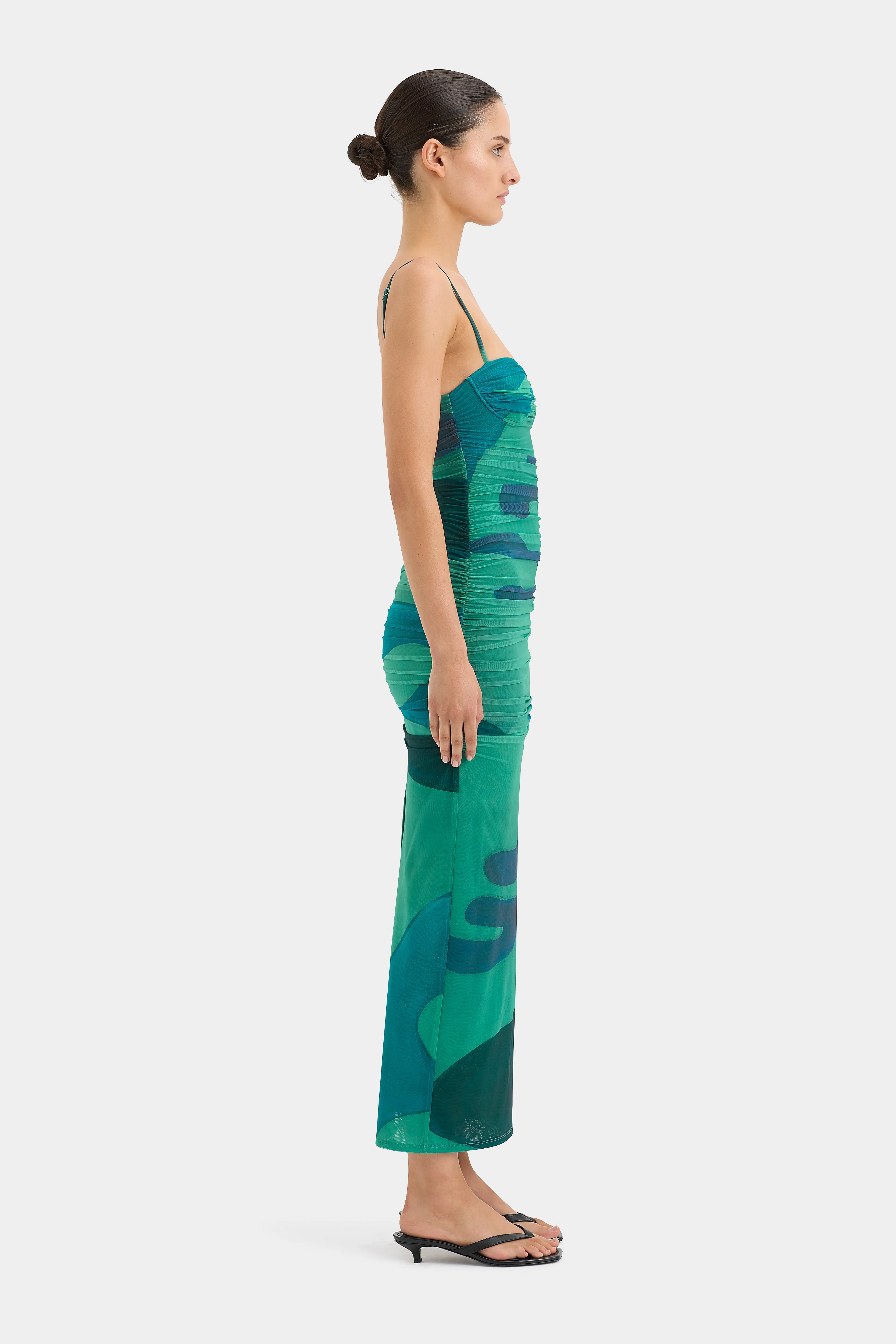 Frankie Gathered Midi Dress