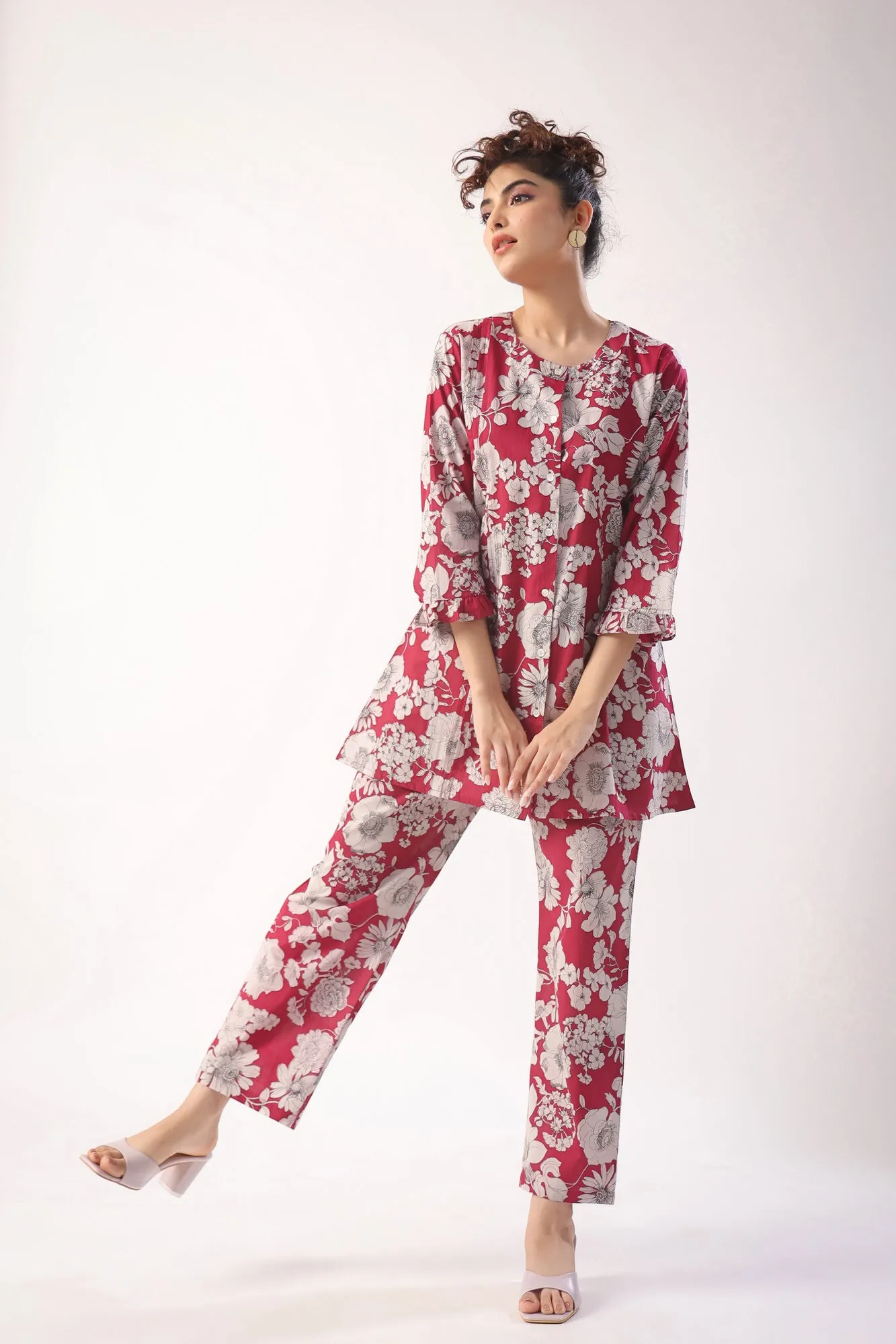 Garnet Gala Wine Co-ord Set