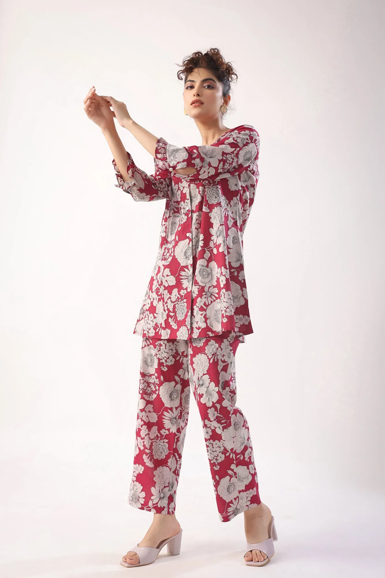 Garnet Gala Wine Co-ord Set