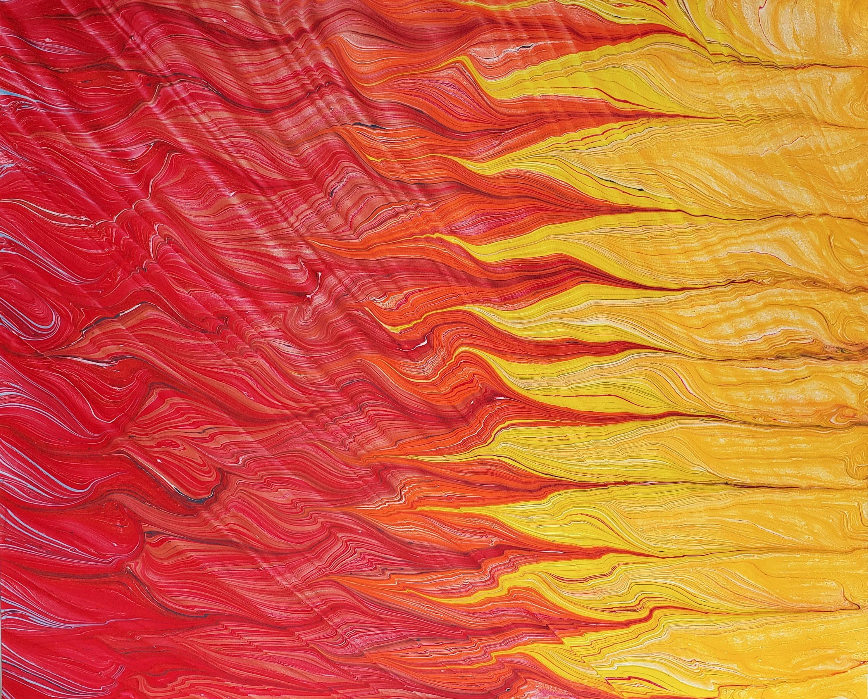 Hand-Marbled "HOT" Papers by Pat K. Thomas