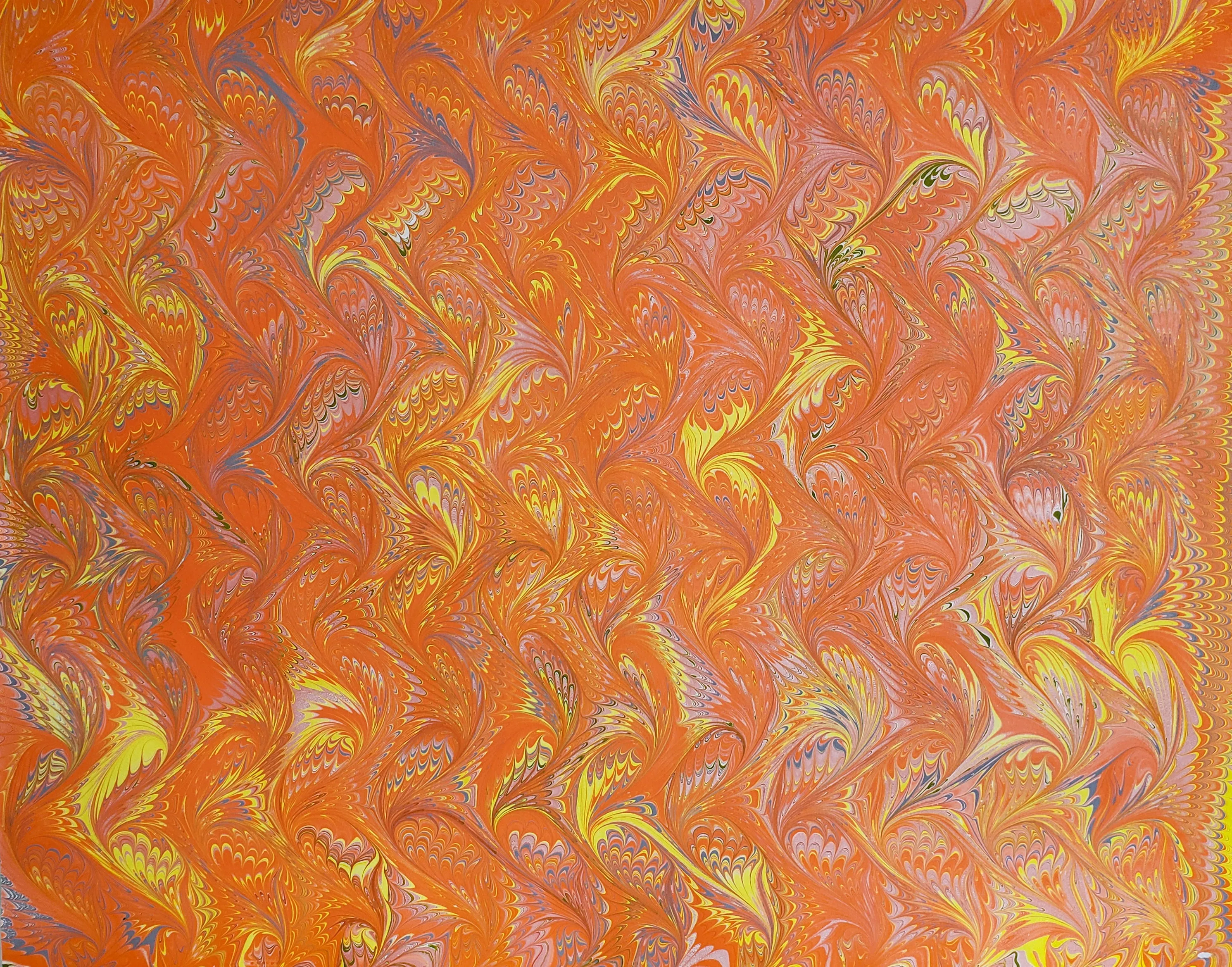 Hand-Marbled "HOT" Papers by Pat K. Thomas