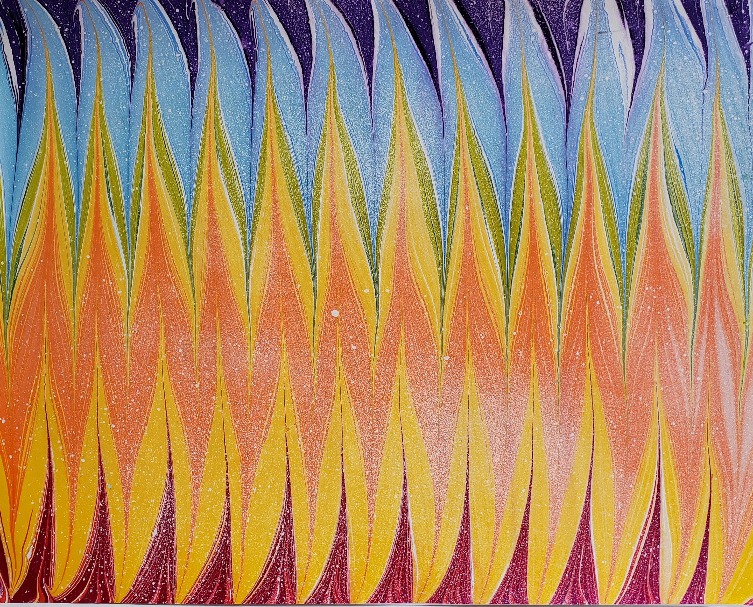 Hand-Marbled "HOT" Papers by Pat K. Thomas