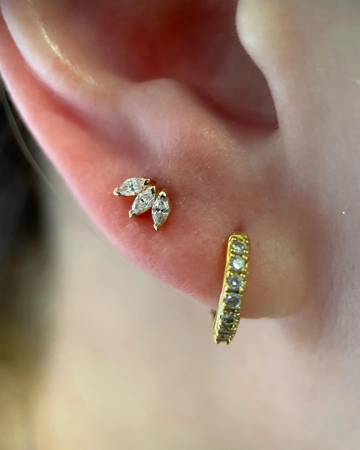 JUNIPURR Triple Marquise CZ