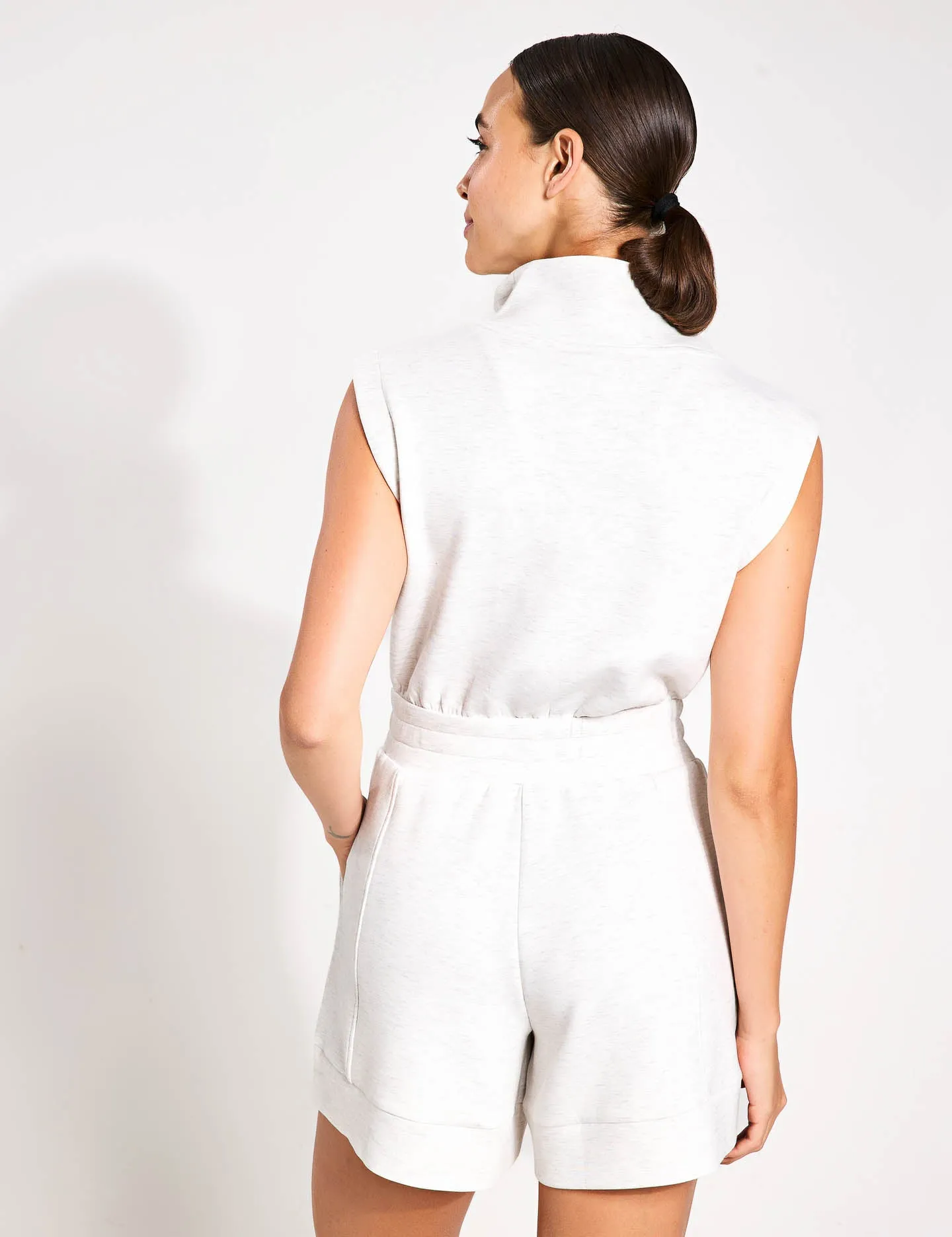 Linvale Playsuit - Ivory Marl