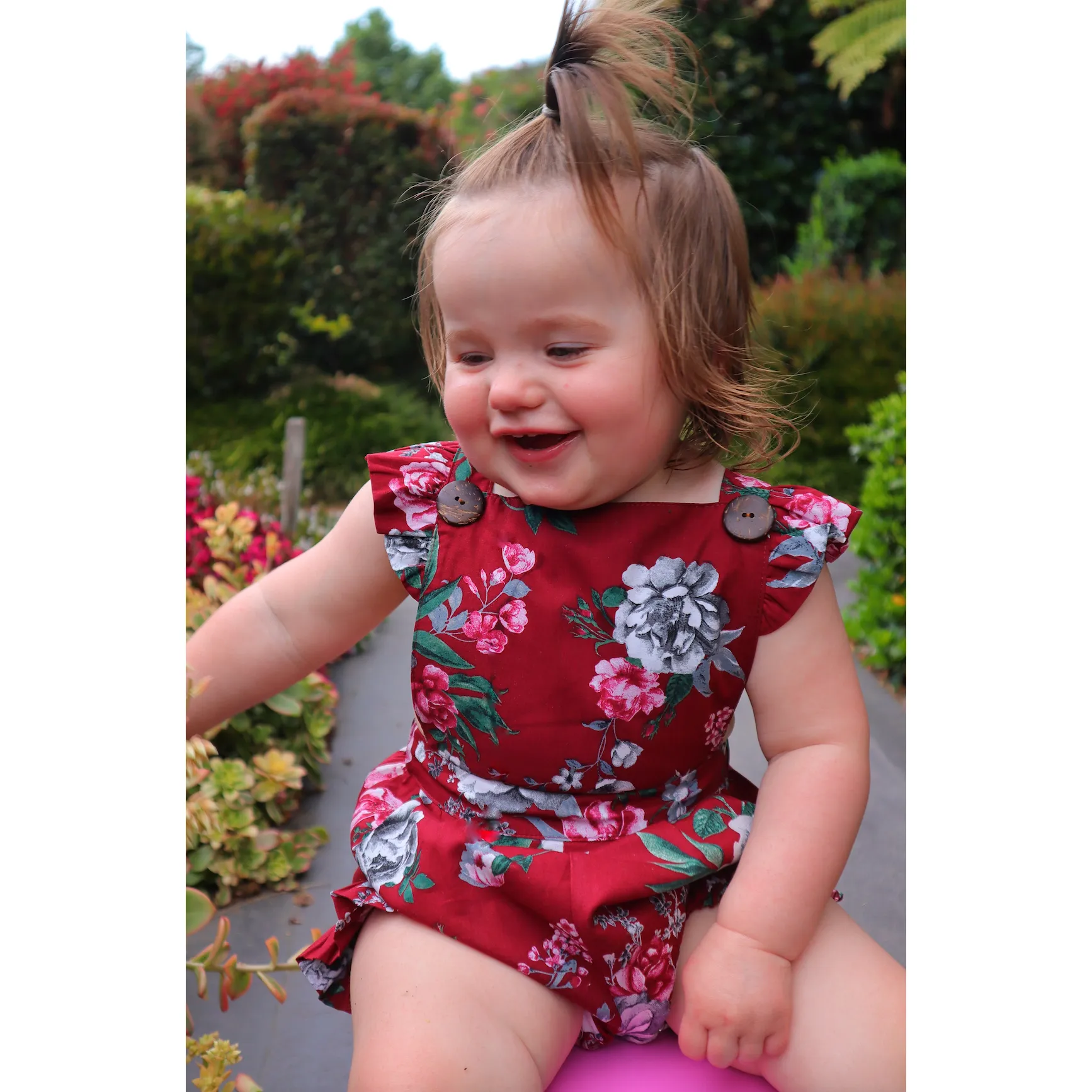 MELODY BUTTON ROMPER