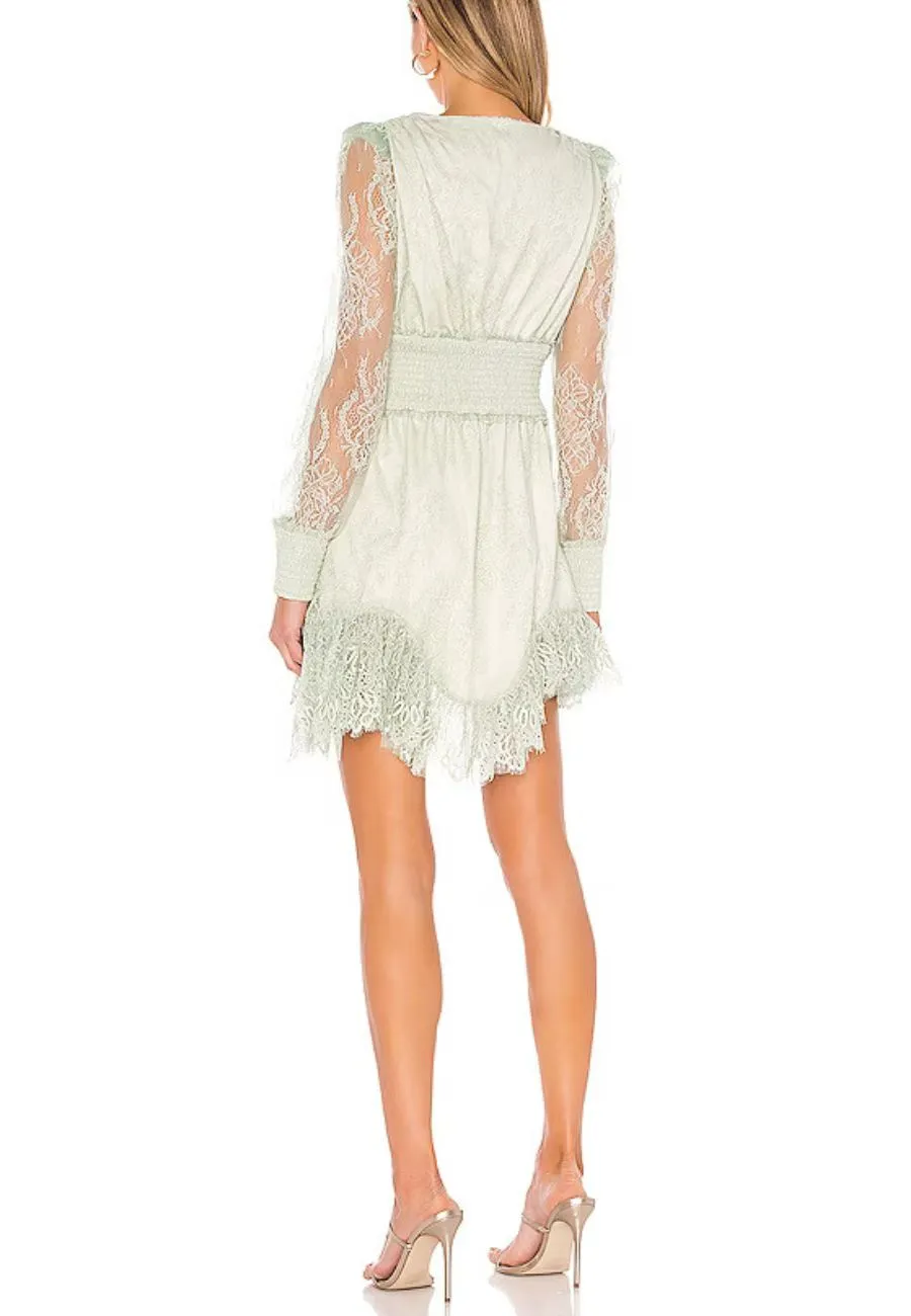 Mint Claudie Lace Mini Dress