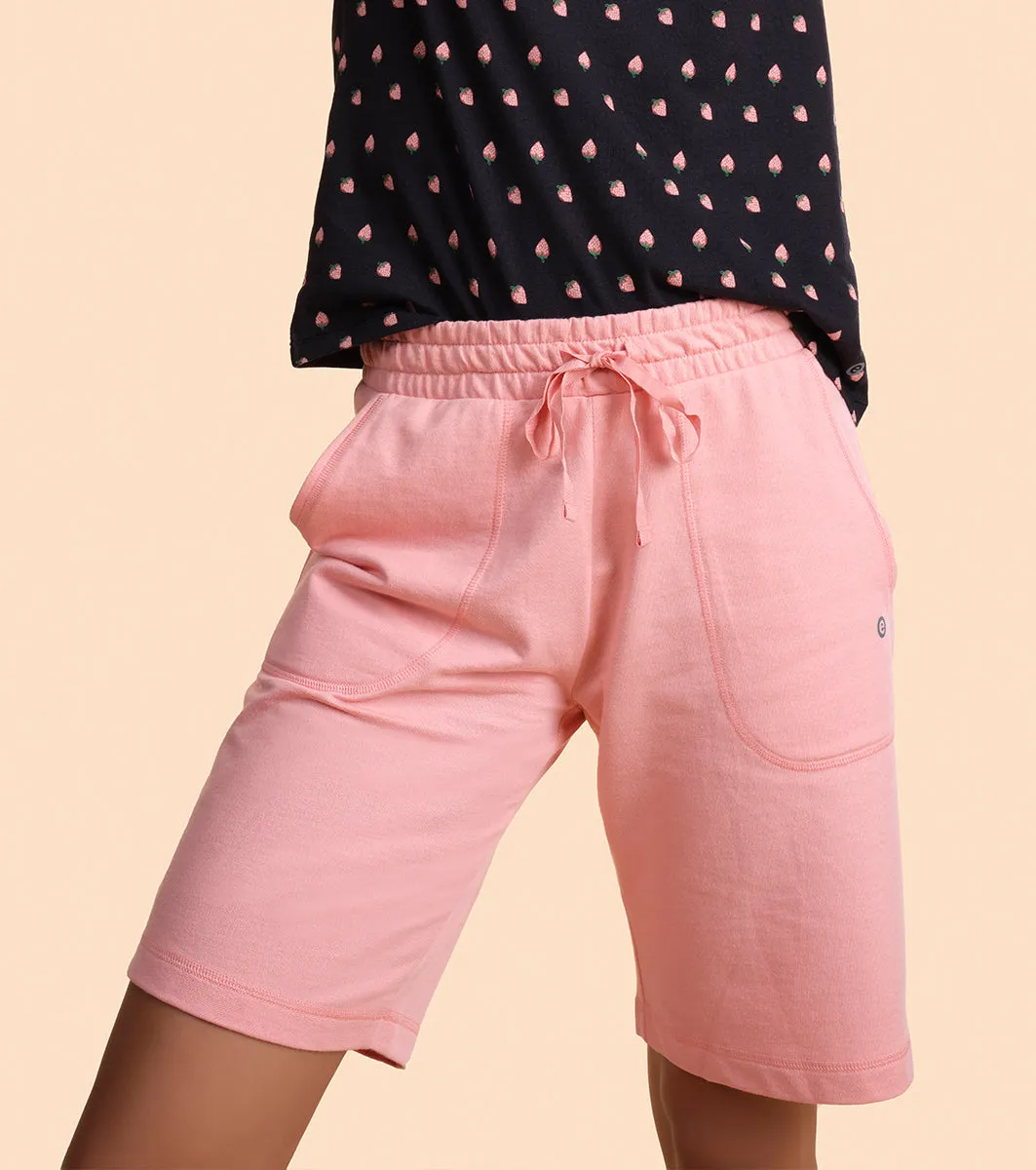 Relax Bermuda | Knee Length Shorts With Adjustable Waistband & Pockets