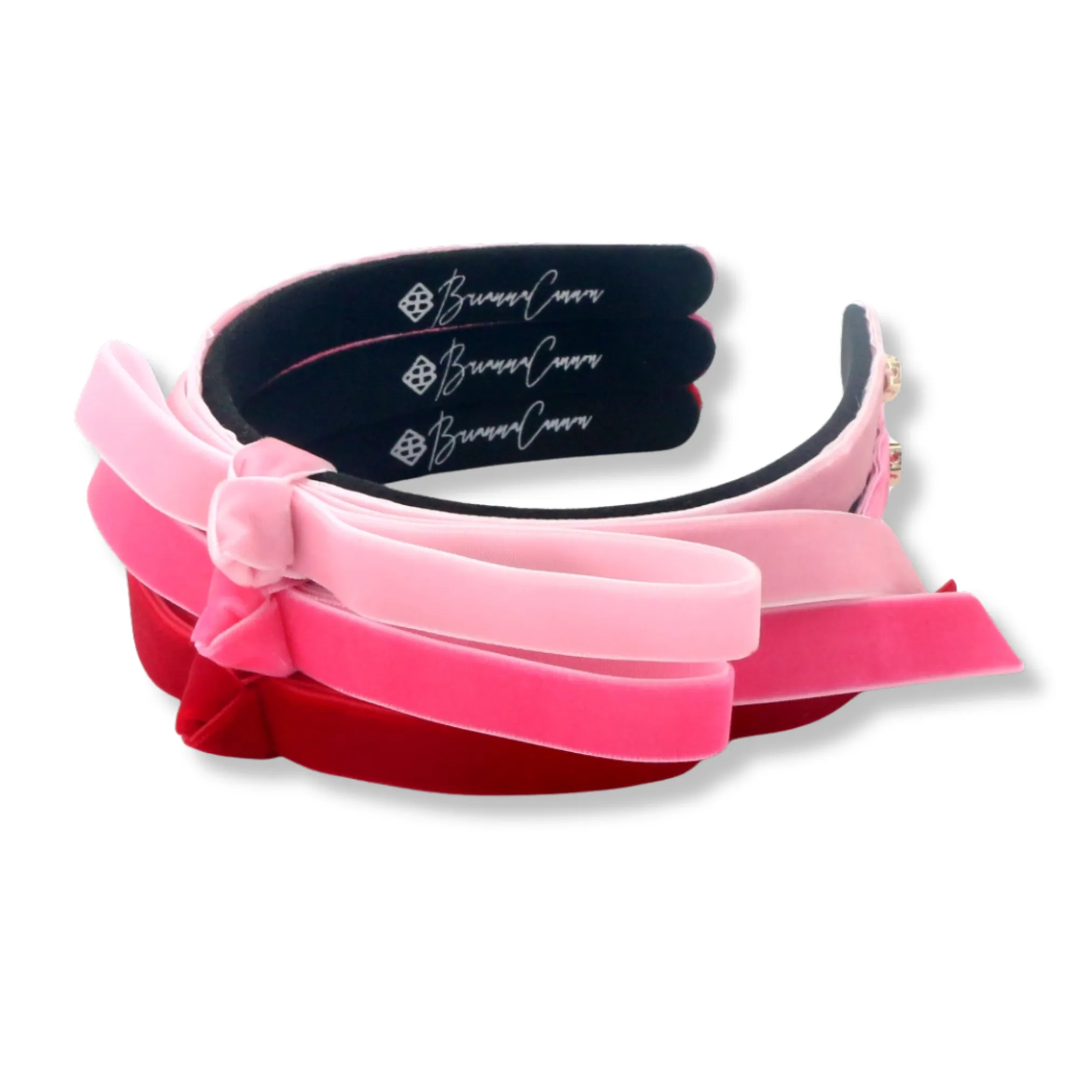 Thin Red Ribbon Bow Headband